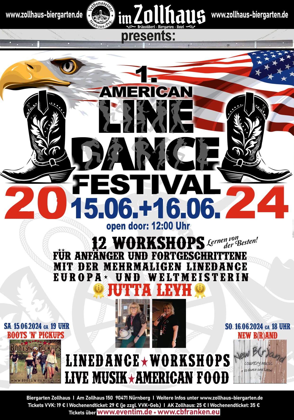 1. American Line Dance Festival im Biergarten Zollhaus