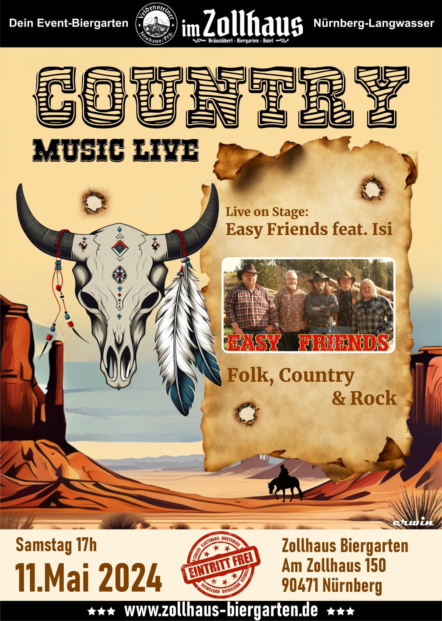 Easy Friends feat. Isi (Folk, Country & Rock) Eintritt frei