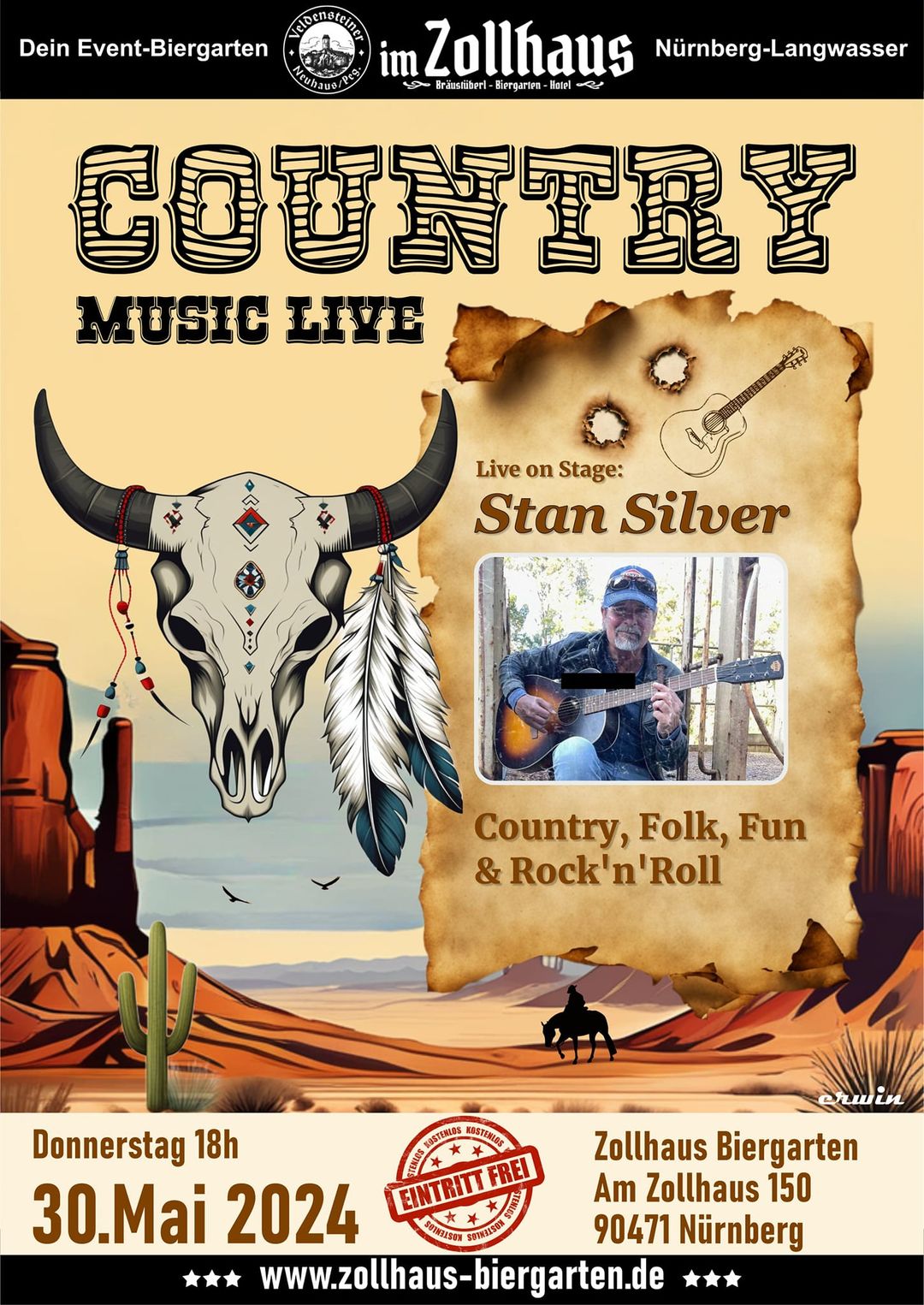 Stan Silver ( Country, Rock Classic`s ) Eintritt frei